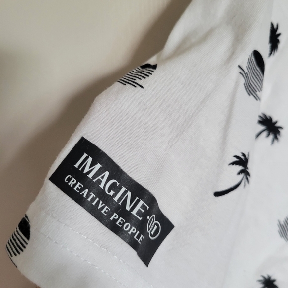 Denim & Flower Ricky Singh Men's Palm Tree & Sunset Tee Size Medium - Picture 3 of 5